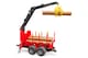 image 5 of Bruder Forestry trailer with loading crane, 4 trunks and grab Detailed Vehicle & Playset Model