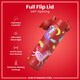 image 4 of Leak Proof Slim Water Bottle, Stainless Steel, 600ml (20oz) | Red | Unicorns Red | One Size