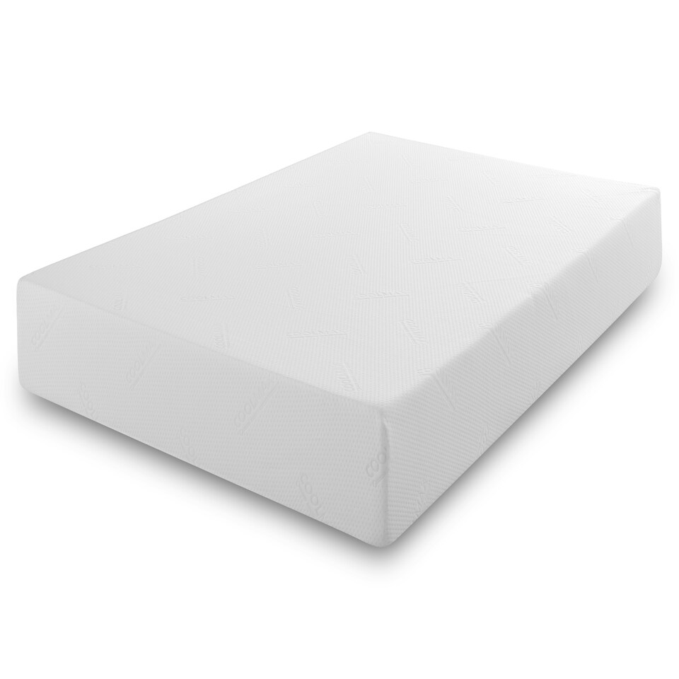 image 1 of CoolMax All Foam Memory Foam Mattress - 8" Deep, Temperature-Regulating Comfort White | Small Double