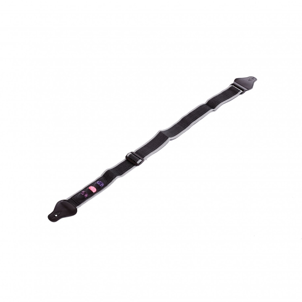 image 1 of Black Guitar Shoulder Strap for Bass Electric Acoustic with 3 Picks