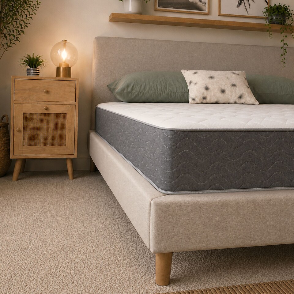 image 1 of 18cm WaveFlex Hybrid Memory Foam Spring Mattress CoolTouch Cover