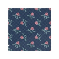 Roses & Spots Print Splash Back | White