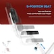 image 3 of HOMCOM Magnetic Resistance Exercise Bike Foldable LCD Adjustable Seat