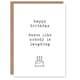 image 1 of Dance Like Nobody Is Looking Modern Simple Birthday Card