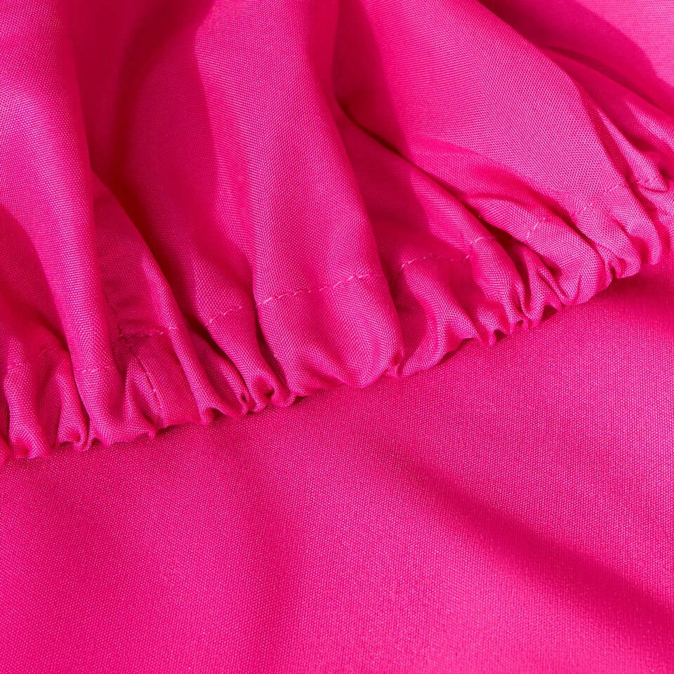 image 1 of OHS Ultra Soft Microfibre Plain Fitted Bed Sheet | Pink | Hot Pink | Double
