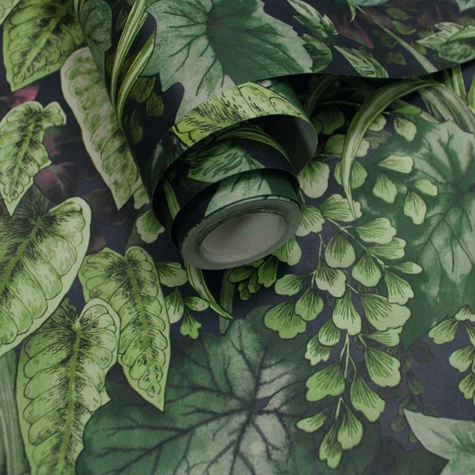 image 1 of Holden Décor Outside In Living Wallpaper - Navy - 32.1ft x 21in
