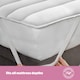 image 3 of Silentnight Quilted Mattress Protector | White | King