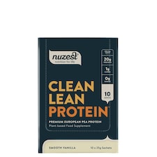 Nuzest Clean Lean Protein Vegan Pea Protein Powder Smooth Vanilla 10 x 25g Servings