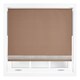 image 2 of FURNISHED Thermal Blackout Roller Blinds with Diamante Edge Made to Measure Window Shade | Brown | Brown | (W) 210cm x (L) 165cm