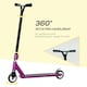 image 4 of HOMCOM Stunt Scooter Entry Level Tricks Scooter for 14+ Beginners Purple