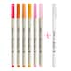 image 2 of Artline Supreme Brush Pens Assorted 7 Pack Pink | Pale Red, Orange, Pale Orange, Yellow, Dark Pink, Coral Pink 