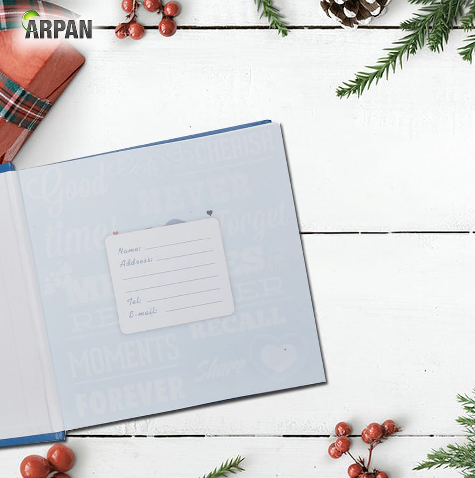 image 1 of ARPAN Photo Album for 200 Photos 6x4" (10x15cm) – Slip In Memo Album with Writing Space & Index Pages – Picture Storage Album for Family, Wedding & Travel Memories