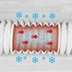 image 5 of SPARES2GO Vent Hose for Delonghi Air Conditioner Conditioning 3m 5" Extension + Pipe Clips | White