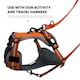 image 10 of HugglePets Activity & Travel Dog Harness Orange | XL