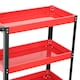 image 8 of Oypla Heavy Duty 3 Tier Mobile Workshop Garage Tool Storage Trolley Red
