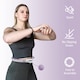 image 7 of SPORTNOW Smart Weighted Hula Hoop with 16 Detachable Knots, Purple