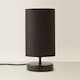 image 4 of ValueLights Francis Pair Black Touch Table Lamps Black Shades and Bulbs