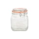 image 1 of Argon Tableware Square Glass Jar with Clip-Top Lid - 760ml