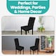 image 10 of Velvet Dining Chair Covers, Spandex High-Back Chair Slipcovers - 220GSM