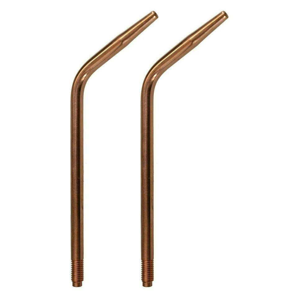 image 1 of Lightweight Swaged Welding Brazing Nozzle No. 7 Tip 3.2mm Oxygen Acetylene 2pk