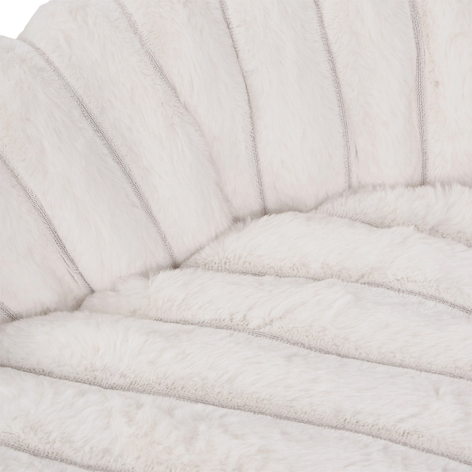 image 1 of Living and Home 6 Colour Soft Donut Pet Bed for Cats & Dogs,Warm & Cosy Retreat | White | White | M