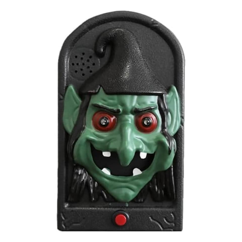 Wicked Witch Halloween LED Light Up & Sound Spooky Doorbell