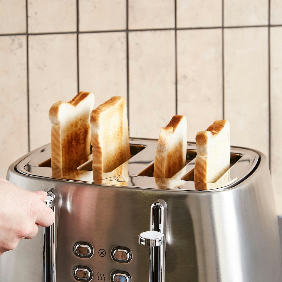 image 1 of Morphy Richards Mexborough 4 Slice Toaster White | Silver | White