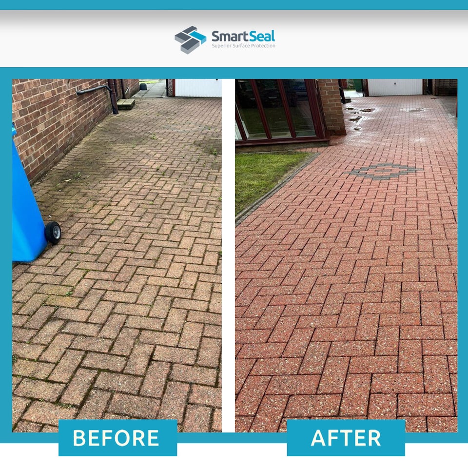 image 1 of Smartseal - Driveway Cleaner Xtreme, Black Spot Drive Cleaner, Dirt and Algae Killer - Block Paving, Natural Stone Cleaner, 2X 5L