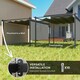 image 5 of Outsunny 3 x 4m Metal Pergola with Retractable Roof and Roller Shade, Grey