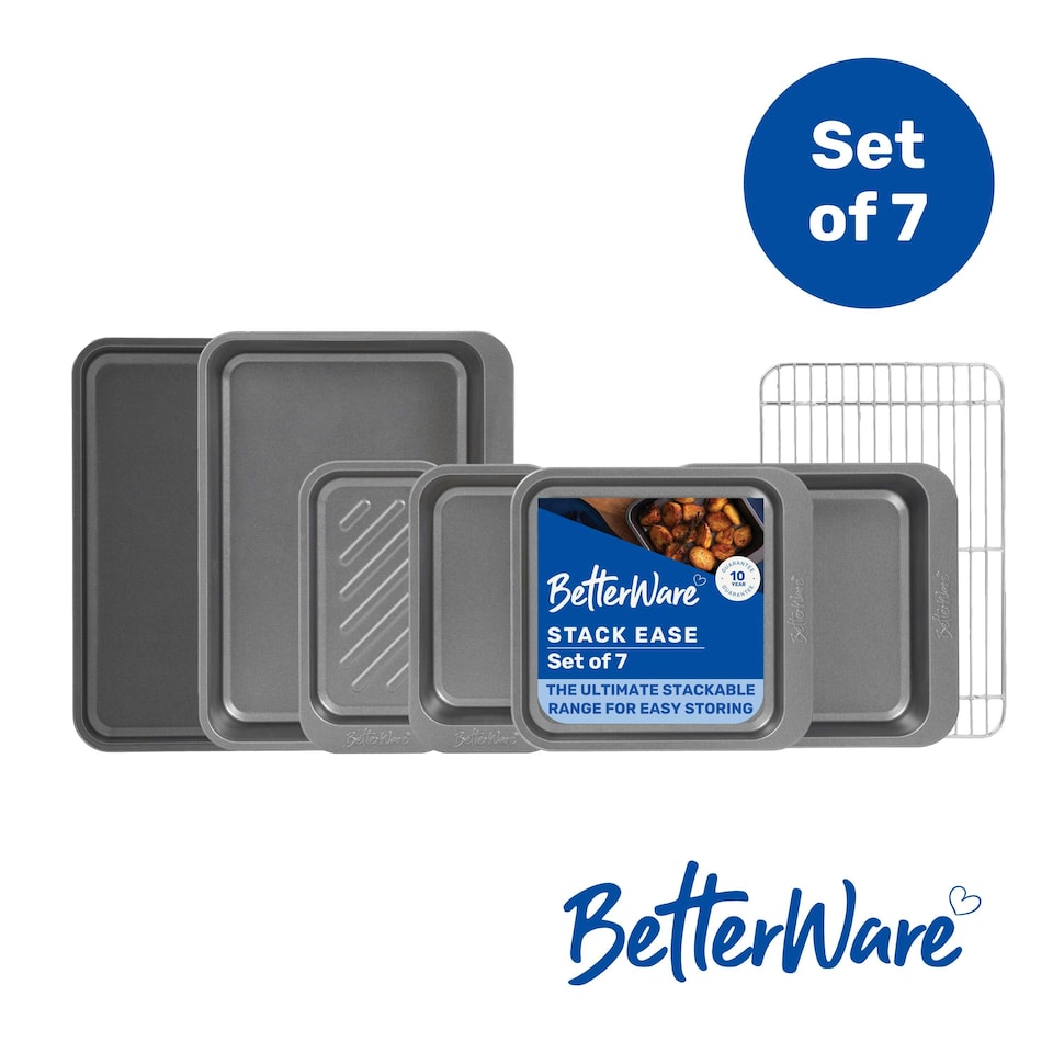 image 1 of BetterWare Stack Ease 7 Piece Bakeware Set