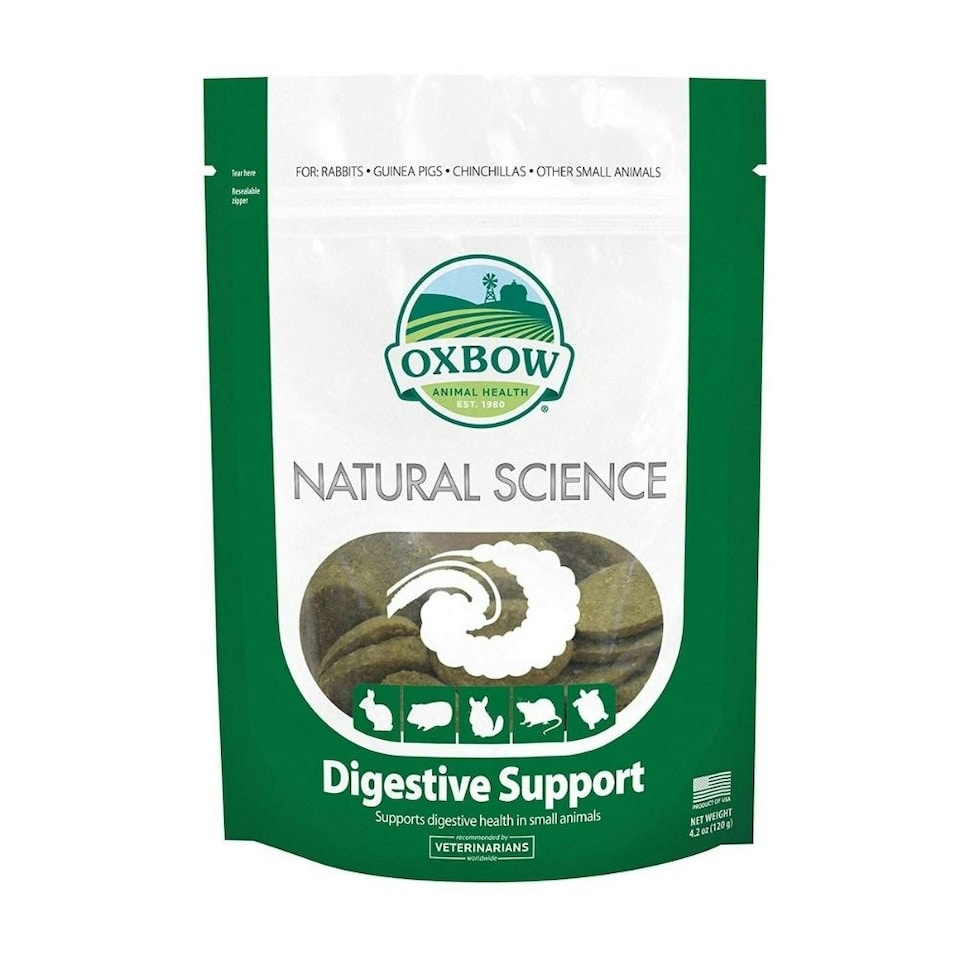 image 1 of Oxbow Natural Science Digestive High Fibre Supplement Small Animals x 60 Tablets