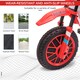 image 7 of HOMCOM Kids Electric Motorbike, 12V Battery Powered Kids Motorbike for Boys and Girls with Training Wheels, Start-up Button, Pedal, for Ages 3-5 Years - Red