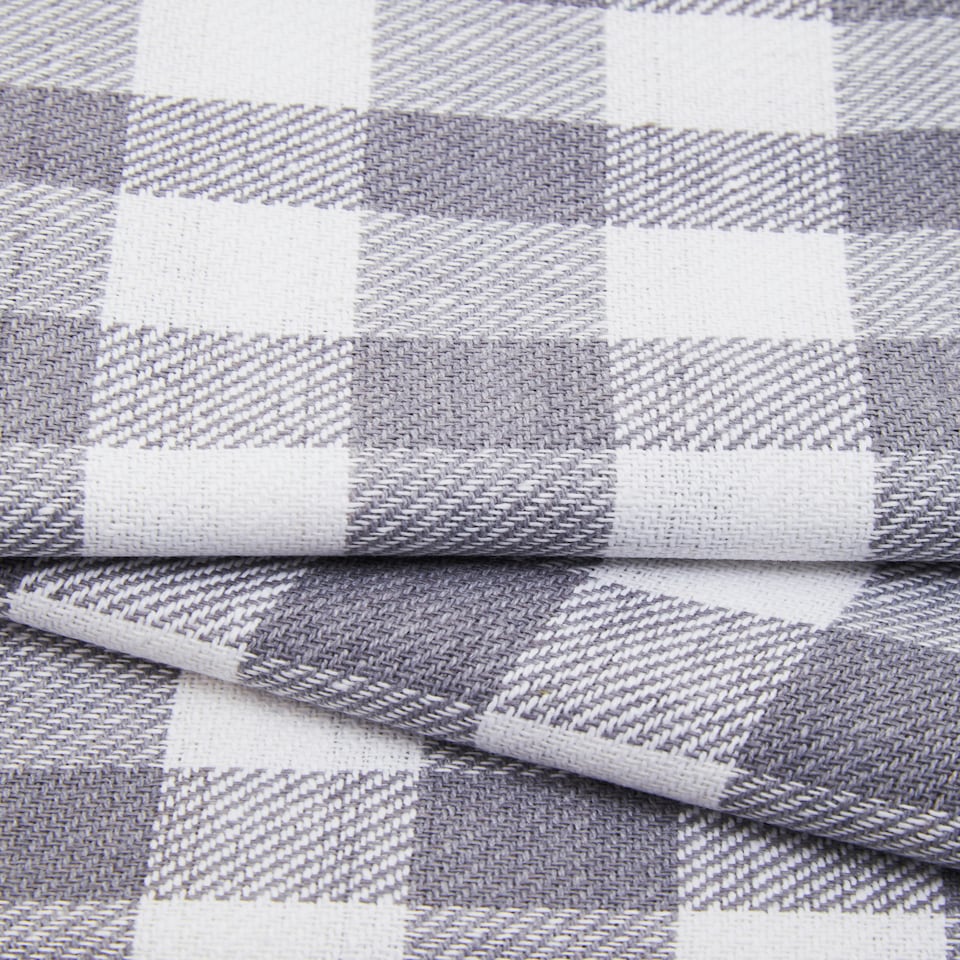 image 1 of Interiors by Premier Durable Set Of Three Grey And White Tea Towels, Effecient Breakfast Tea Towels, Soft Tea Towels For Kitchen | Grey | 3