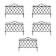 image 1 of Lattice Black Plastic Garden Lawn Edging (45cm x 35cm) - 5 Panels