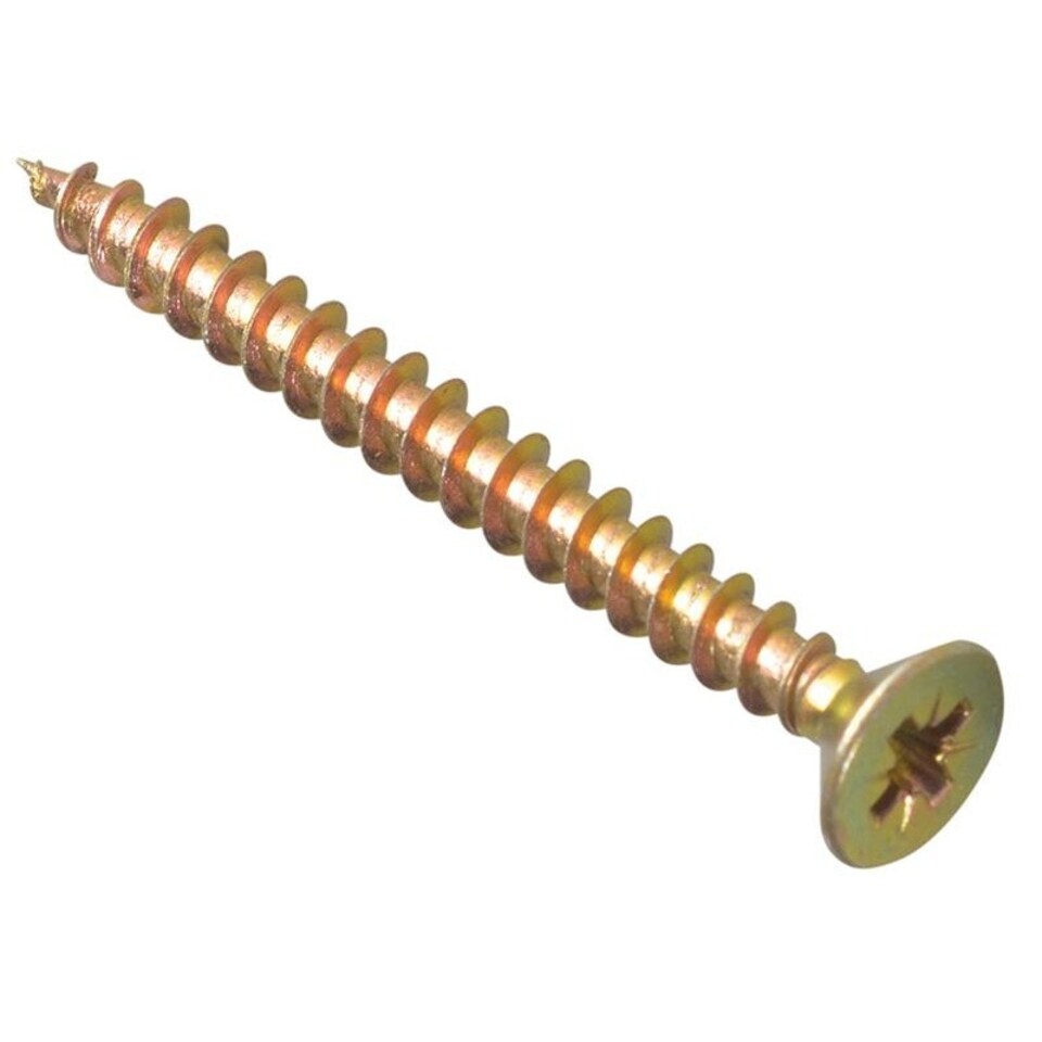 Forgefix Multi-purpose Screws, Pozi, Csk, Zyp - Multi Colour - 5.0 x 55mm