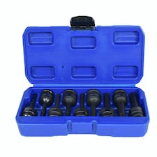 Male Torx Star Impact Deep Sockets 9pc 1/2" Drive T20 - T70 By Bergen