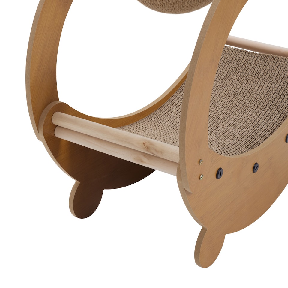 image 1 of Living and Home 2 in 1 Cat Scratching Board Cat Lounge Bed with Sisal Ball