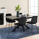 image 4 of Heaven Extendable Dining Table with Ceramic Black Top 168cm