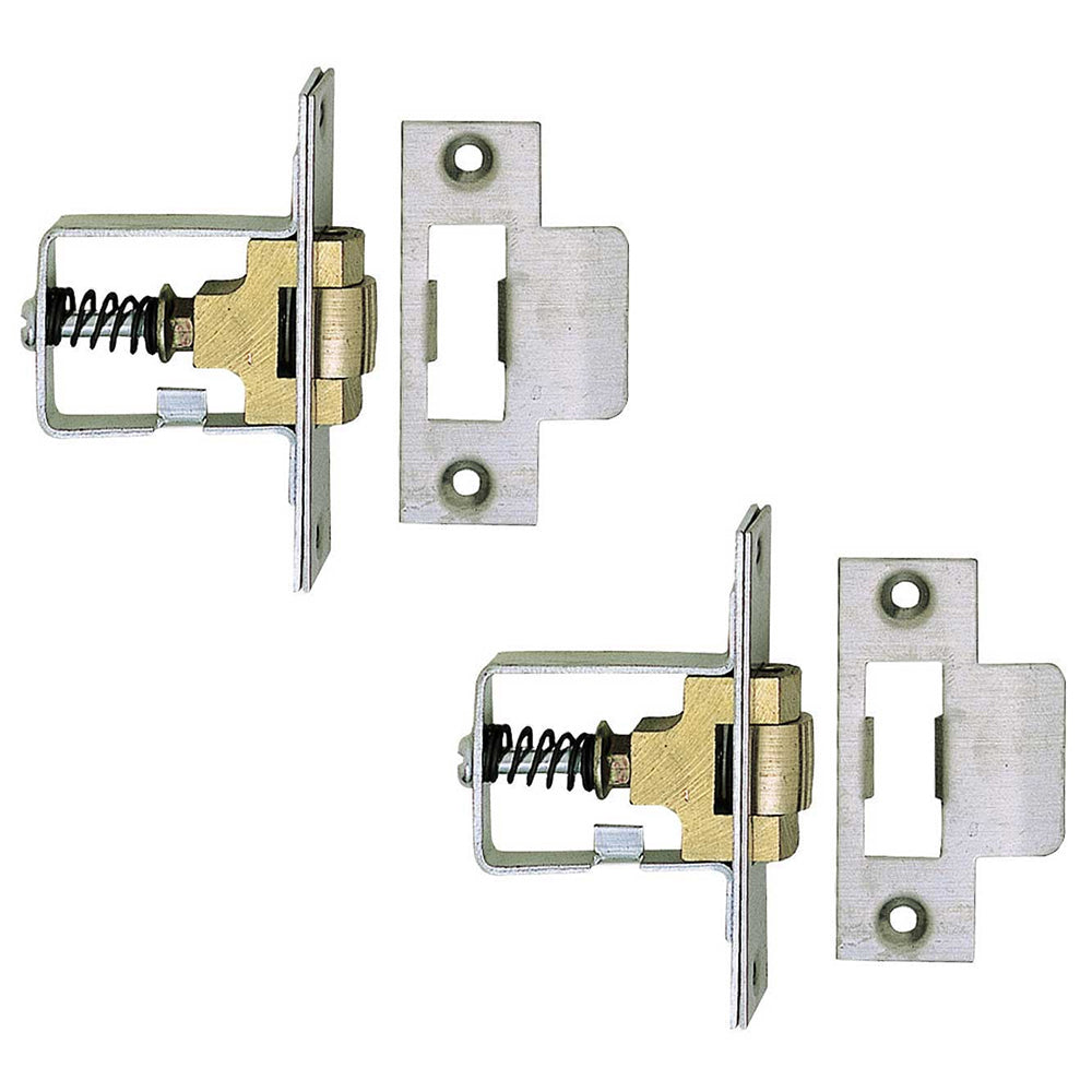 2 PACK Premium 41mm Satin Stainless Steel Rollerbolt Catch for Secure Closure