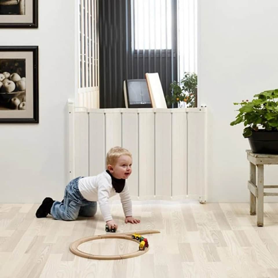 image 1 of BabyDan Alma Foldable Baby Gate 55 - 89cm White