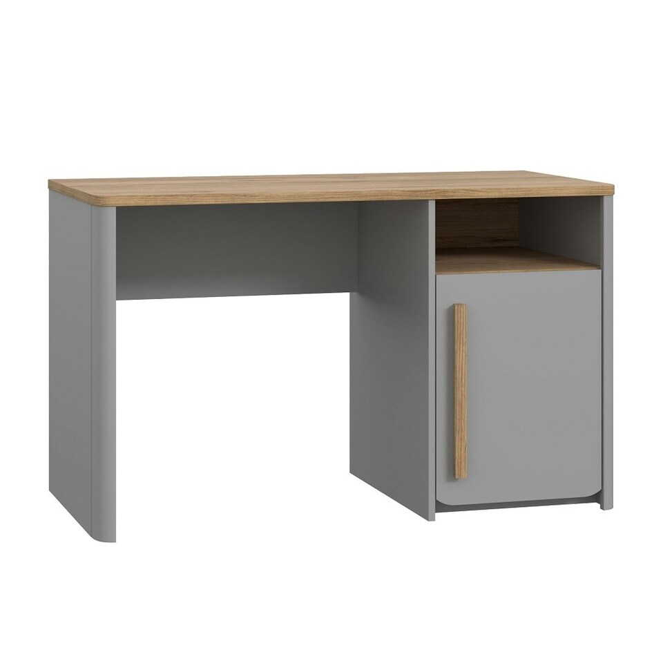 image 1 of Surfinio Dressing Table Study Desk Grey Catania Oak Decor Grey