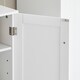image 9 of SoBuy Under Sink Bathroom Cabinet with 2 Doors and Adjustable Shelf, White, 23.6x11.8x23.6 inches, 9.7 kg - BZR18-II-W