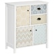 image 1 of HOMCOM 5 Drawer Table Multi-purpose Storage Chest Sideboard Retro Style Entryway