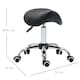image 7 of HOMCOM PU Leather Saddle Stool w/ Moulded Padded Seat Adjustable Height Black