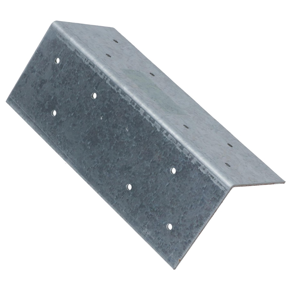 image 1 of Fence Post Extender Angle Bracket Galvanised 70 x 70 x 180mm Holder Support