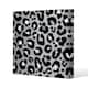 image 1 of Silver Leopard Print (Canvas Print) 101 x 101 x 4cm