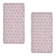 image 5 of Laguna Anti Slip Pink PVC Bath Mat 68cm x 37cm - 2 Set | Pink | Pink | 2