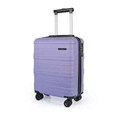 ABS Cabin Luggage 45×36×20 Lightweight Carry-On with TSA Lock | Purple | French Lilac | Cabin Bag