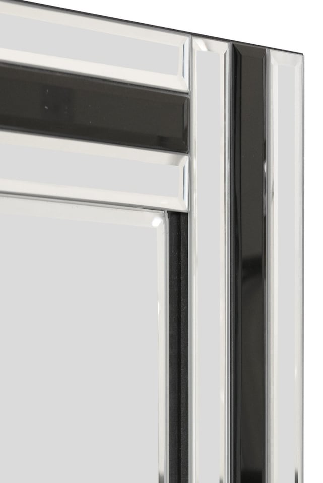 image 1 of Dalton Black All Glass Mirror 90 x 60 CM | Black