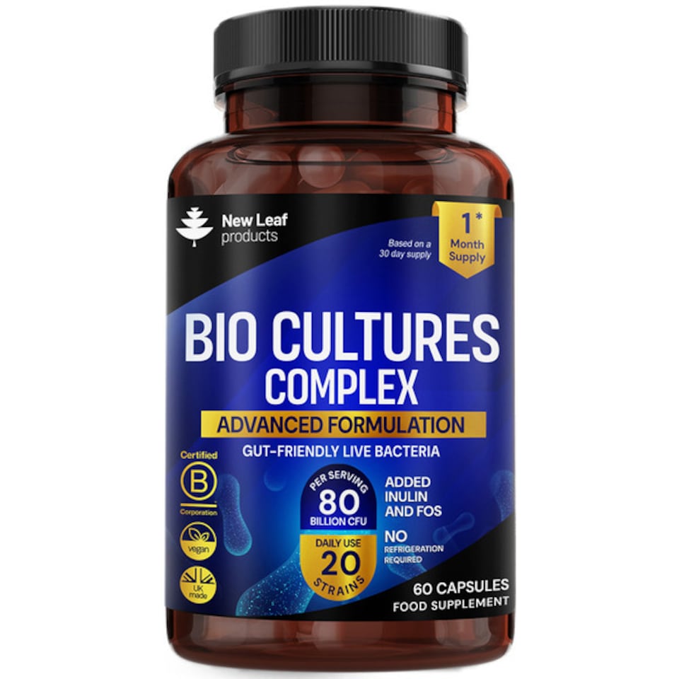 image 1 of Bio Cultures Complex + Inulin & FOS 80 Billion CFU